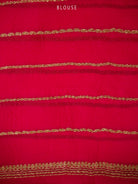Cream Boota Organza Silk Handloom Banarasi Saree - Sacred Weaves