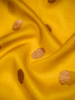 Yellow Boota Organza Silk Handloom Banarasi Saree - Sacred Weaves