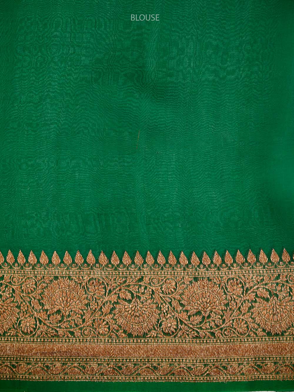 Yellow Boota Organza Silk Handloom Banarasi Saree - Sacred Weaves