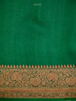Yellow Boota Organza Silk Handloom Banarasi Saree - Sacred Weaves