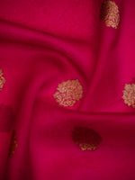 Dark Magenta Organza Silk Handloom Banarasi Saree - Sacred Weaves