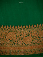 Maroon Organza Silk Handloom Banarasi Saree - Sacred Weaves