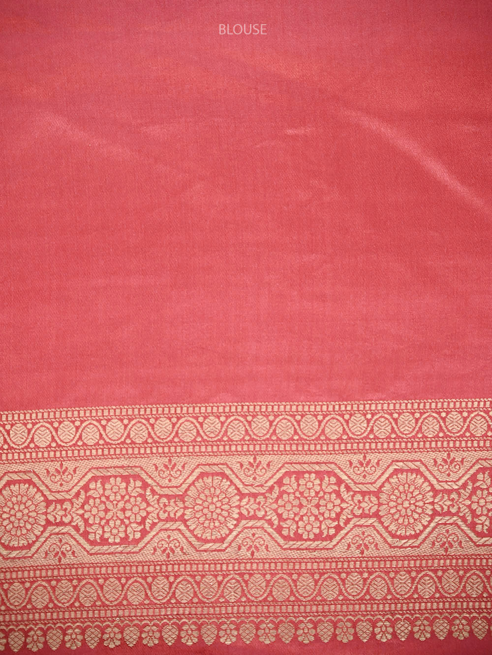 Coral Pink Sona Roopa Zari Booti Satin Silk Handloom Banarasi Saree - Sacred Weaves