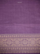 Pastel Purple Sona Roopa Zari Booti Satin Silk Handloom Banarasi Saree - Sacred Weaves
