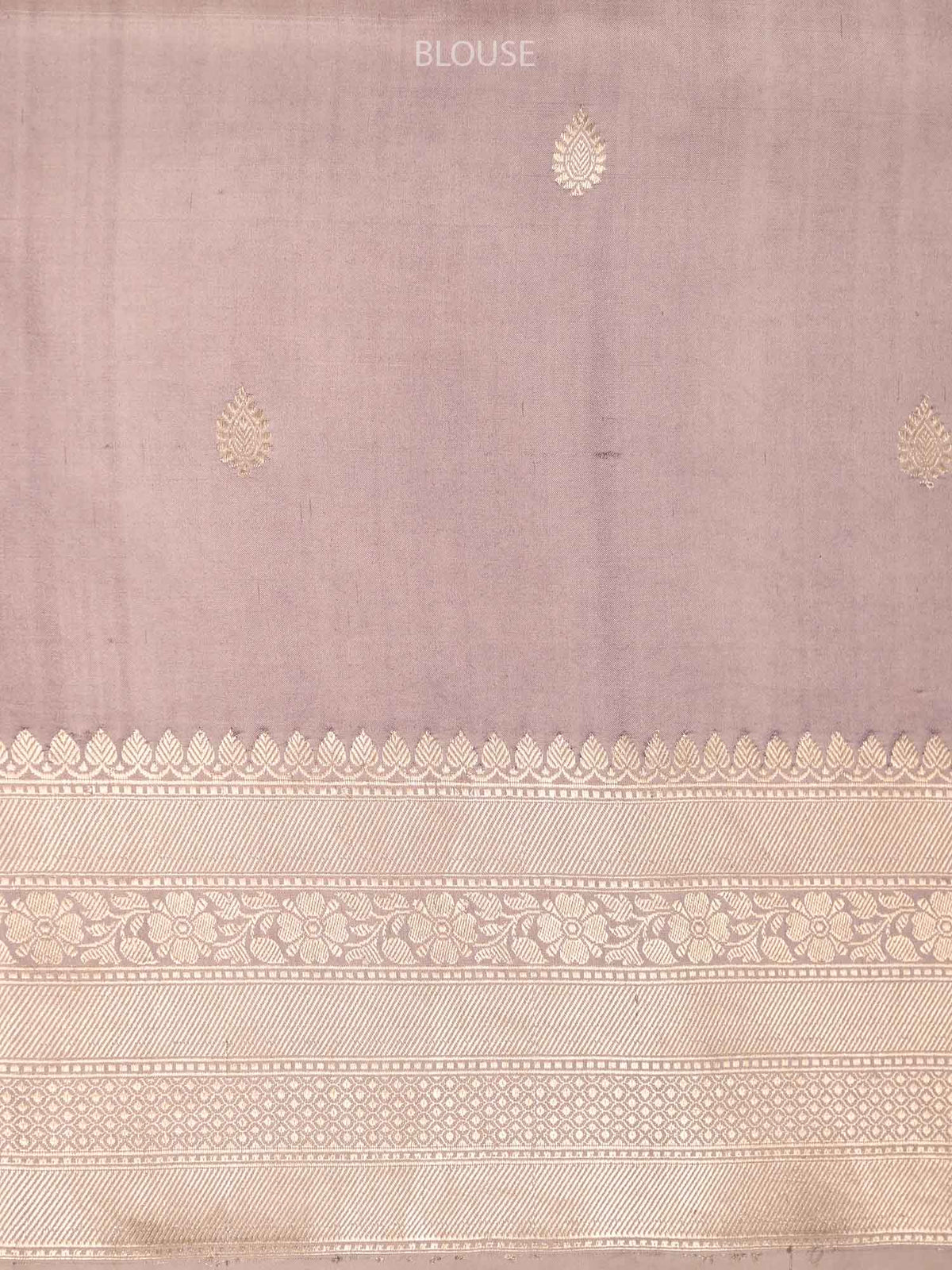 Dusty Lilac Summer Silk Handloom Banarasi Saree - Sacred Weaves