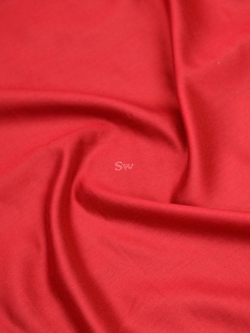 Red Pashmina Moonga Silk Handloom Banarasi Saree - Sacred Weaves