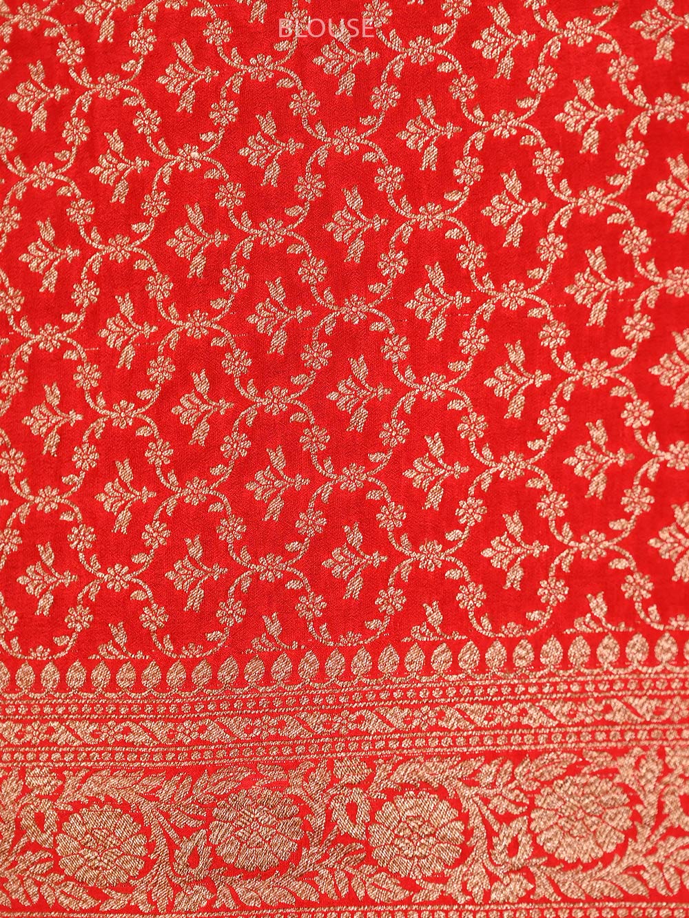 Blue Crepe Silk Booti Handloom Banarasi Saree - Sacred Weaves