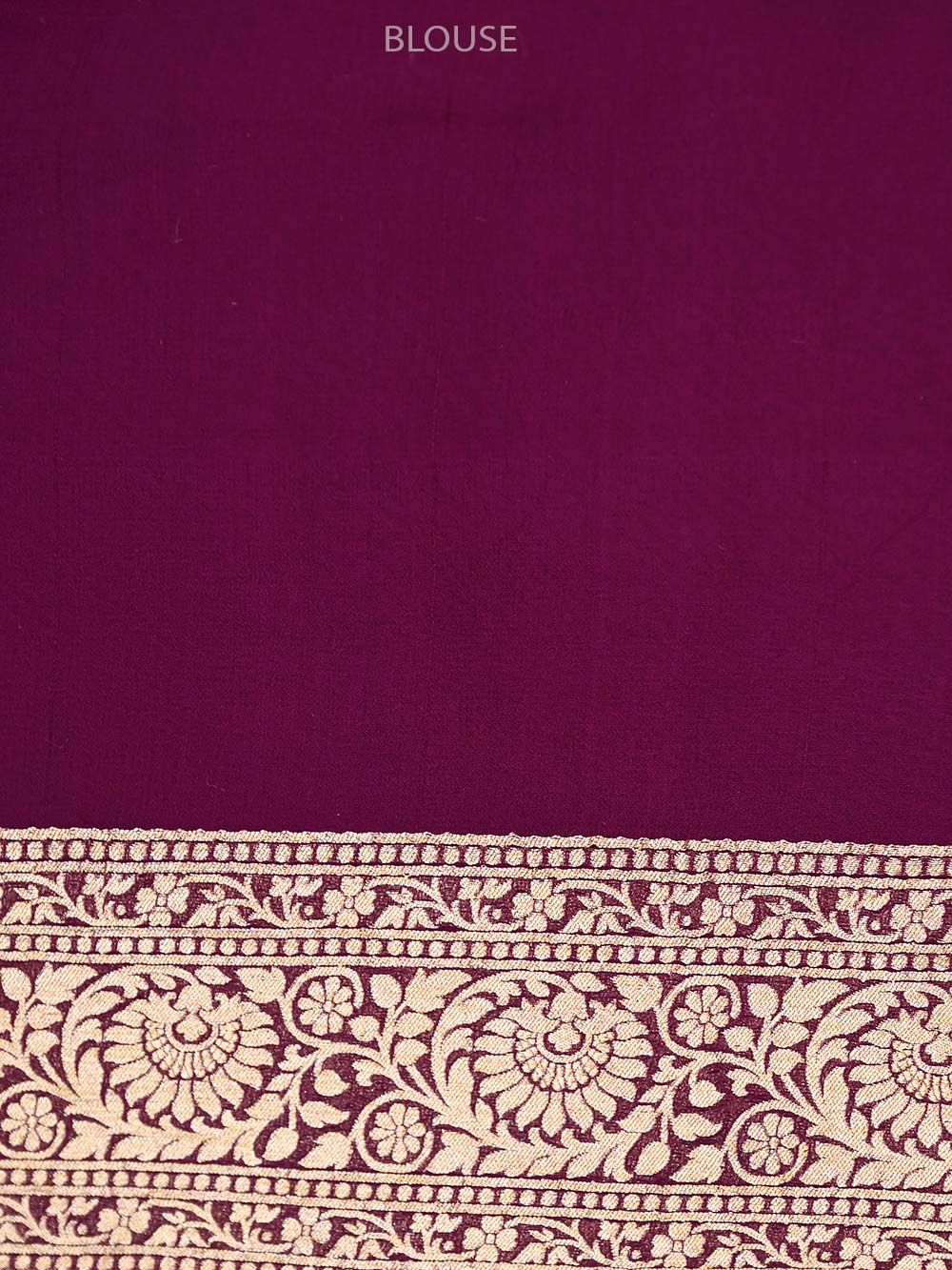 Purple Booti Khaddi Georgette Handloom Banarasi Saree - Sacred Weaves