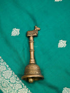 Green Booti Katan Silk Handloom Banarasi Dupatta - Sacred Weaves