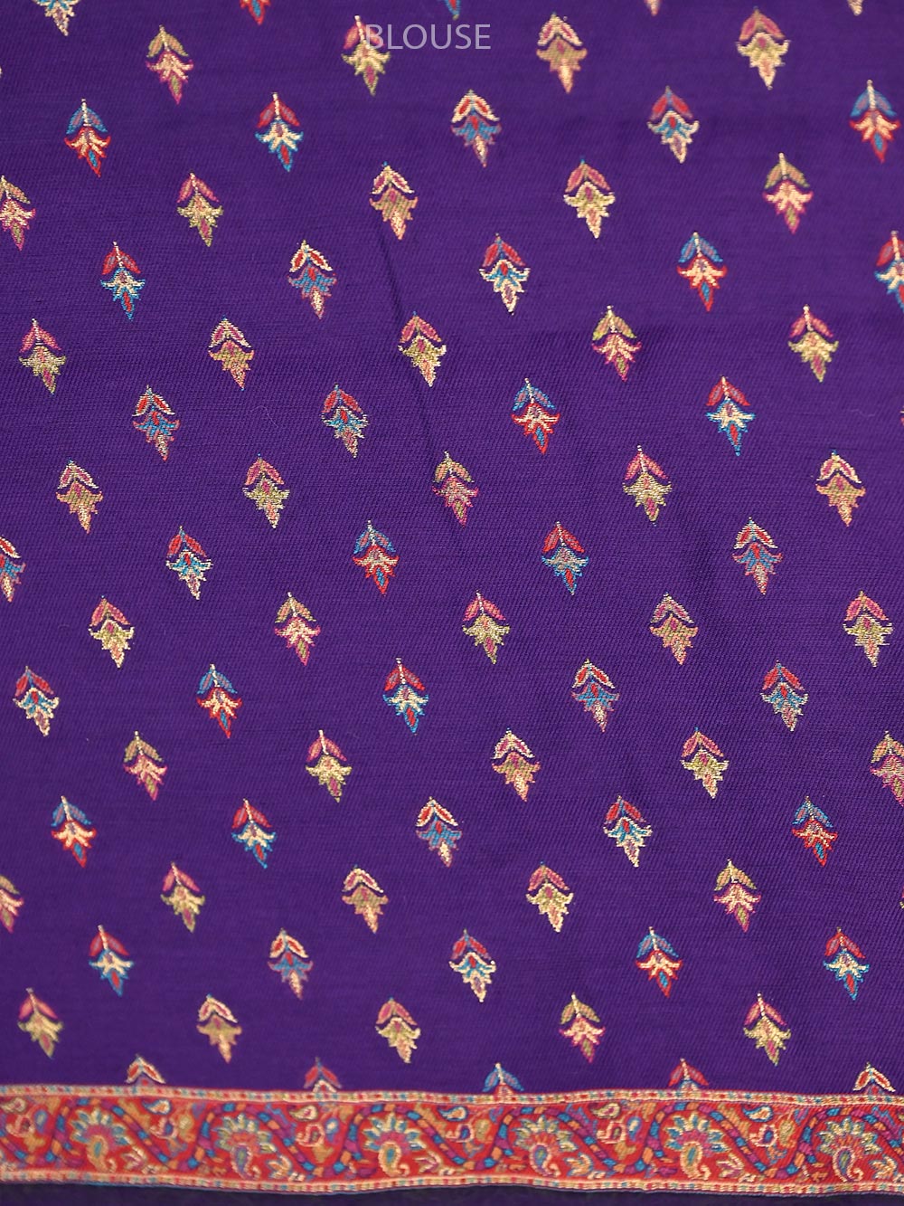 Purple Pashmina Moonga Silk Handloom Banarasi Saree - Sacred Weaves