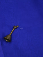 Royal Blue Plain Organza Handloom Saree - Sacred Weaves