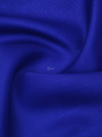 Royal Blue Plain Organza Handloom Saree - Sacred Weaves
