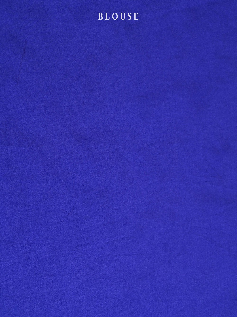 Royal Blue Plain Organza Handloom Saree - Sacred Weaves
