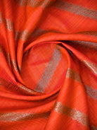 Dark Orange Booti Dupion Silk Handloom Banarasi Suit - Sacred Weaves