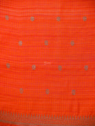 Dark Orange Booti Dupion Silk Handloom Banarasi Suit - Sacred Weaves