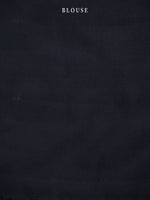 Black Plain Silk Handloom Saree
