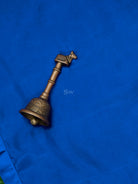 Royal Blue Plain Silk Handloom Saree - Sacred Weaves