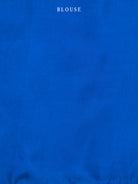 Royal Blue Plain Silk Handloom Saree - Sacred Weaves