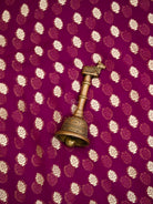 Wine Rangkat Khaddi Georgette Handloom Banarasi Suit - Sacred Weaves