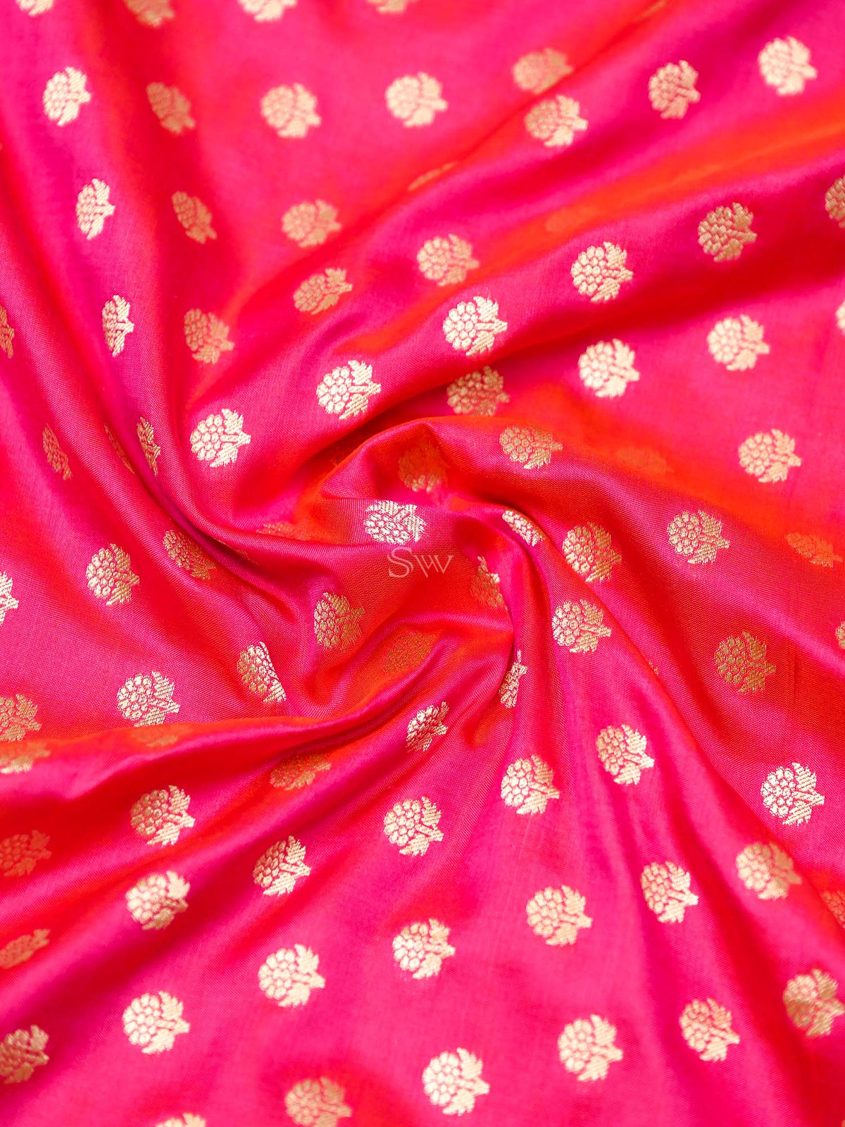 Pink Orange Katan Silk Handloom Banarasi Suit - Sacred Weaves