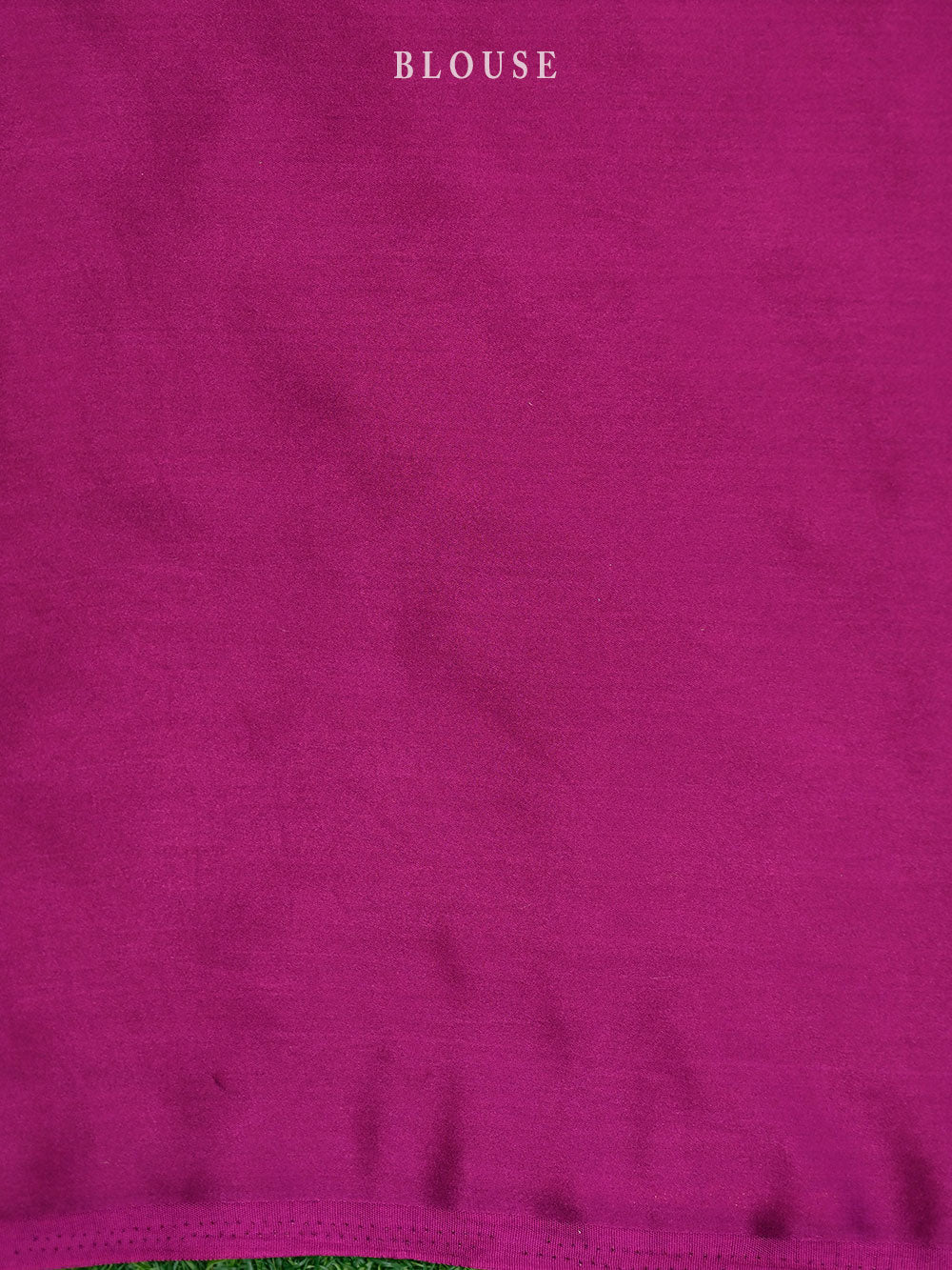 Dark Magenta Plain Organza Handloom Saree - Sacred Weaves