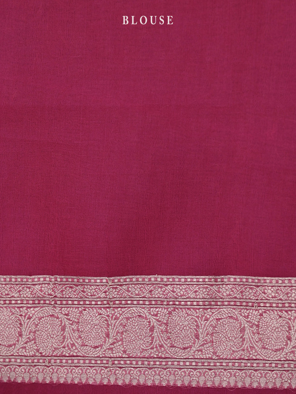 Magenta Red Rangkat Organza Handloom Banarasi Saree - Sacred Weaves