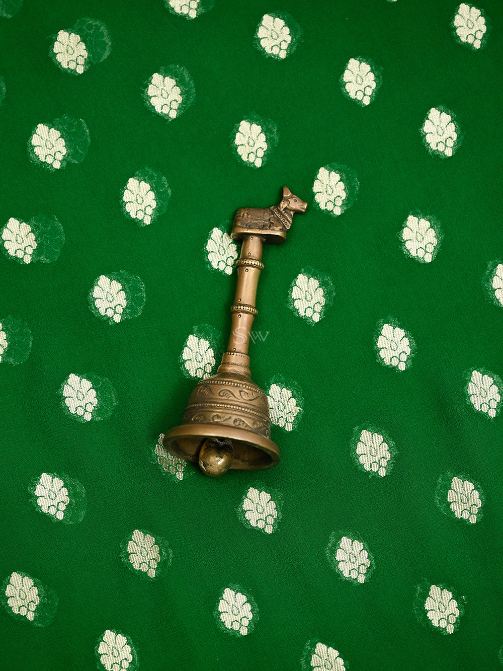Green Rangkat Khaddi Georgette Handloom Banarasi Suit