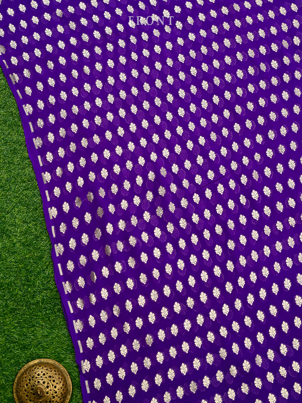 Purple Rangkat Khaddi Georgette Handloom Banarasi Suit