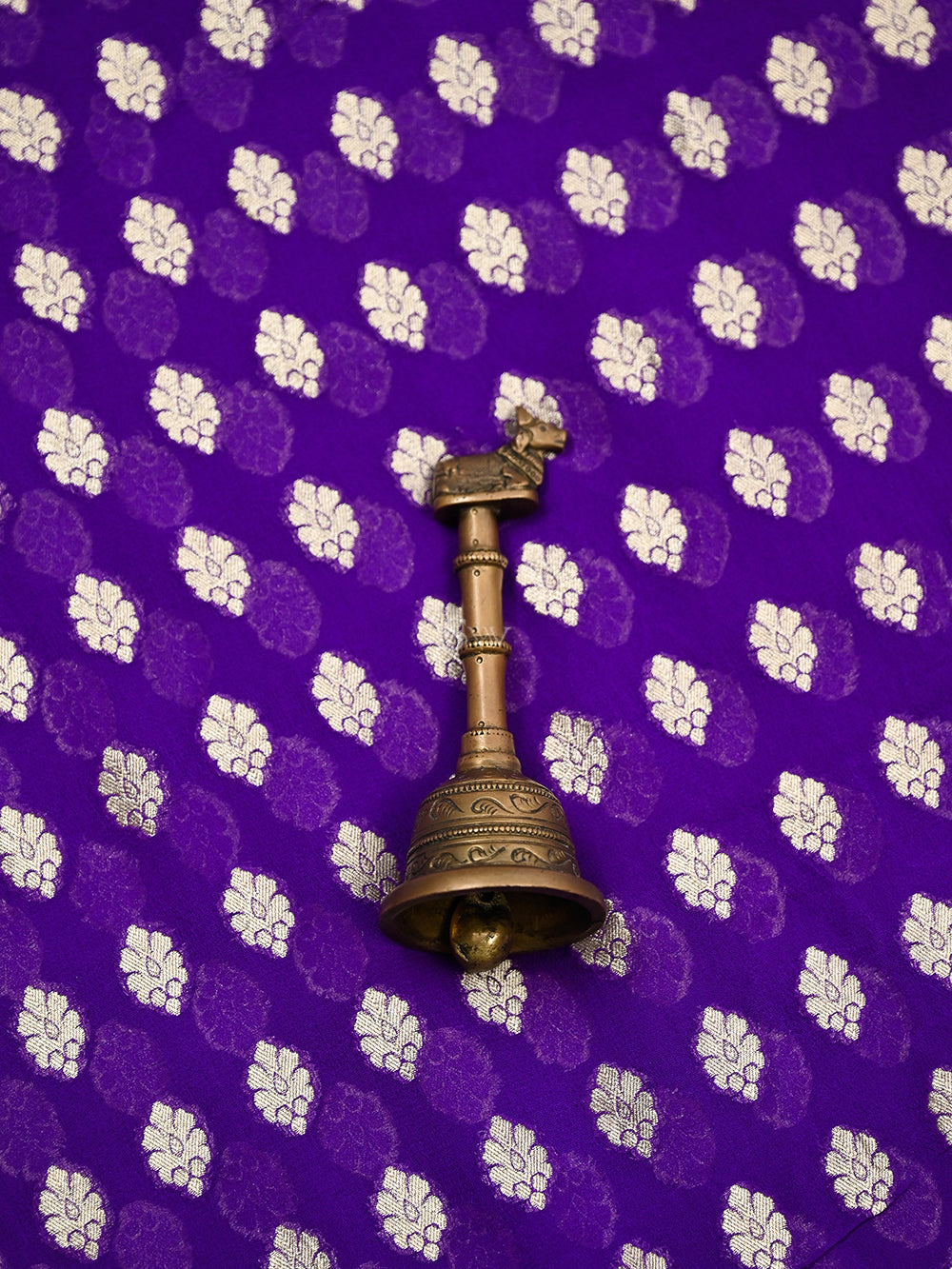 Purple Rangkat Khaddi Georgette Handloom Banarasi Suit