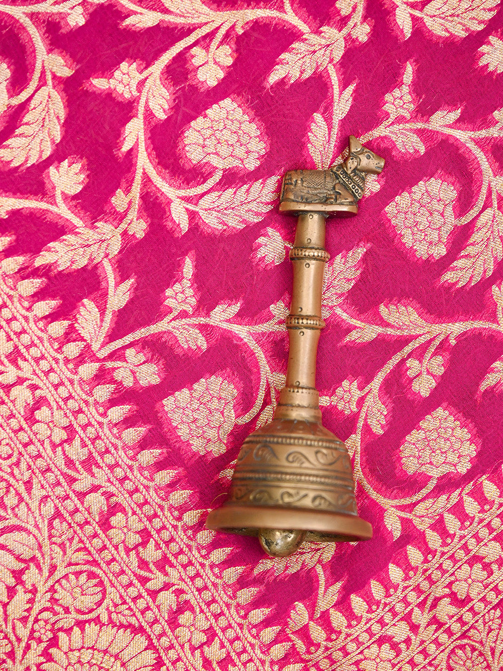 Dark Pink Jaal Khaddi Georgette Handloom Banarasi Saree