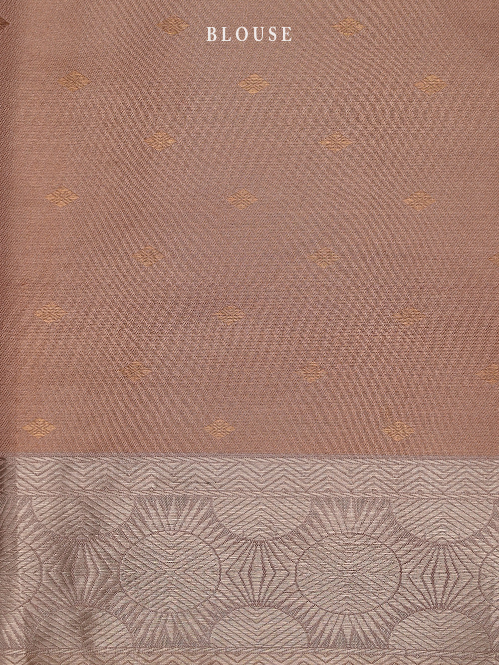 Brown Tissue Brocade Handloom Banarasi Saree - Sacred Weaves
