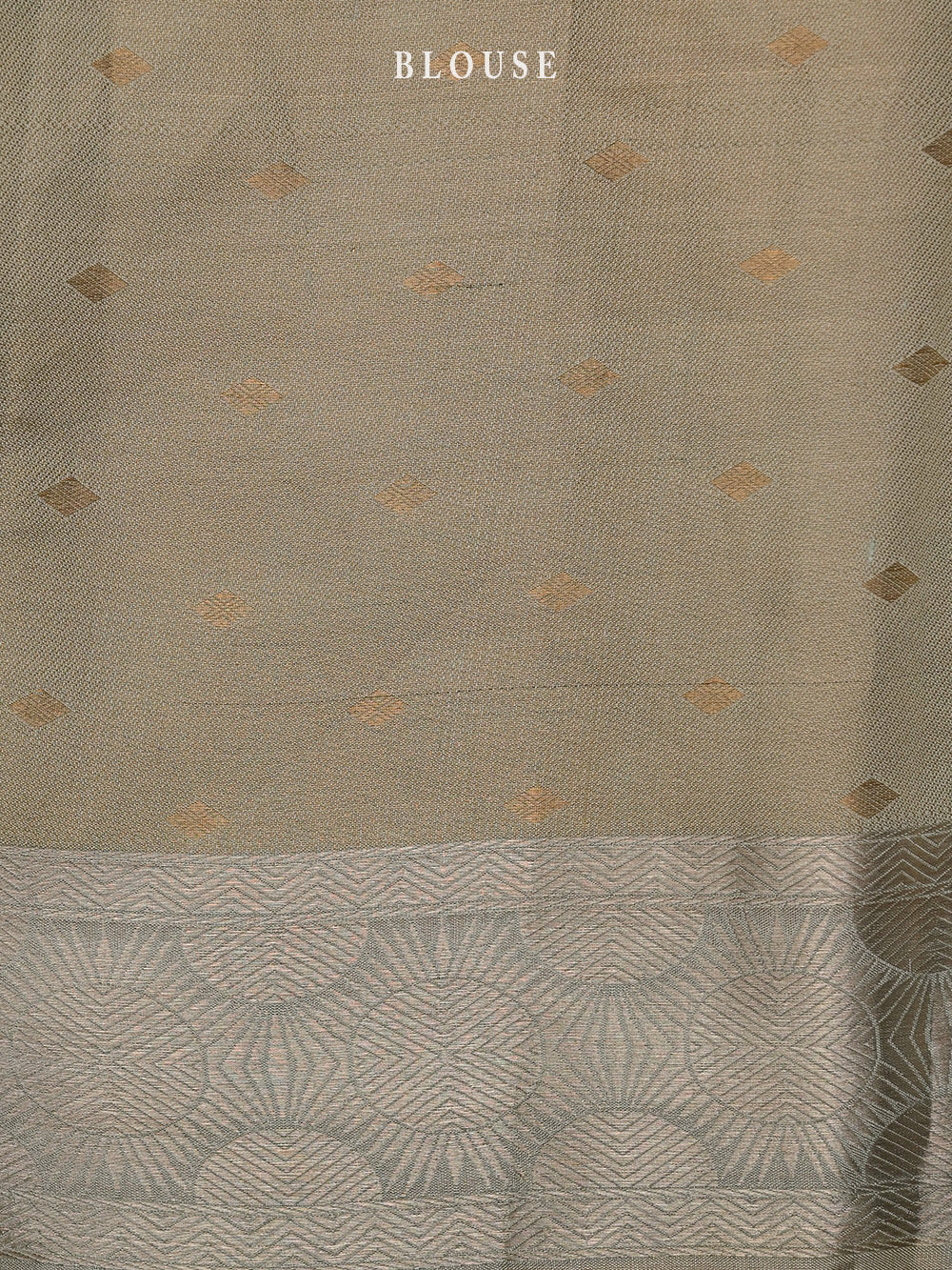 Beige Tissue Brocade Handloom Banarasi Saree - Sacred Weaves