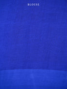 Royal Blue Plain Silk Handloom Saree - Sacred Weaves