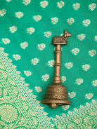 Sea Green Booti Khaddi Georgette Handloom Banarasi Saree - Sacred Weaves