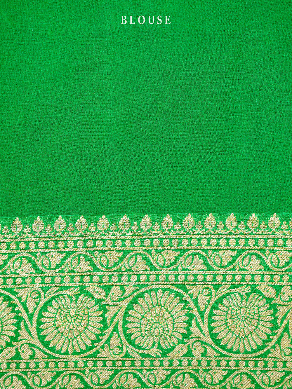 Sea Green Booti Khaddi Georgette Handloom Banarasi Saree - Sacred Weaves