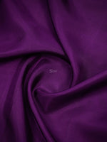 Purple Plain Silk Handloom Saree