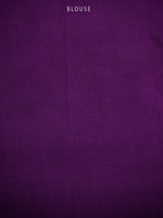 Purple Plain Silk Handloom Saree