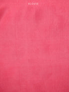 Coral Pink Plain Silk Handloom Saree - Sacred Weaves