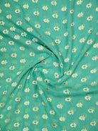 Sea Green Meenakari Khaddi Georgette Handloom Banarasi Suit - Sacred Weaves