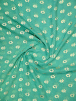 Sea Green Meenakari Khaddi Georgette Handloom Banarasi Suit - Sacred Weaves