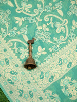 Sea Green Meenakari Khaddi Georgette Handloom Banarasi Suit - Sacred Weaves
