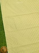 Pista Green Cotton Silk Handloom Banarasi Suit - Sacred Weaves