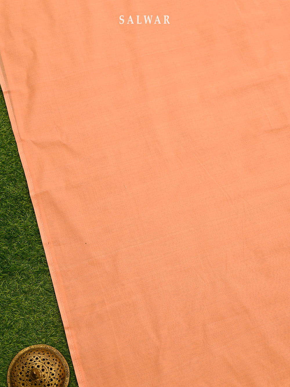Peach Cotton Silk Handloom Banarasi Suit - Sacred Weaves