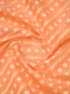 Peach Cotton Silk Handloom Banarasi Suit - Sacred Weaves