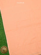 Peach Cotton Silk Handloom Banarasi Suit - Sacred Weaves