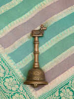 Pastel Green Pink Rangkat Khaddi Georgette Handloom Banarasi Saree - Sacred Weaves