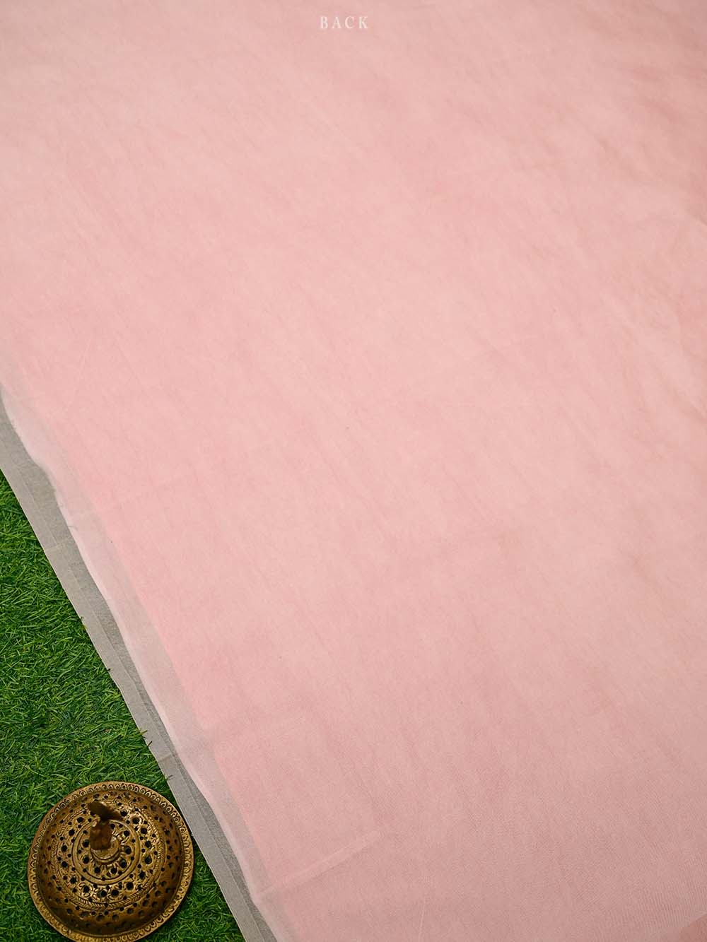 Pink Embroidered Organza Handloom Banarasi Suit - Sacred Weaves