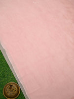 Pink Embroidered Organza Handloom Banarasi Suit - Sacred Weaves