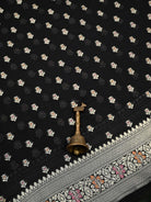 Black Meenakari Khaddi Georgette Handloom Banarasi Suit - Sacred Weaves
