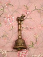 Pastel Pink Embroidery Organza Handloom Banarasi Suit - Gift Box - Sacred Weaves